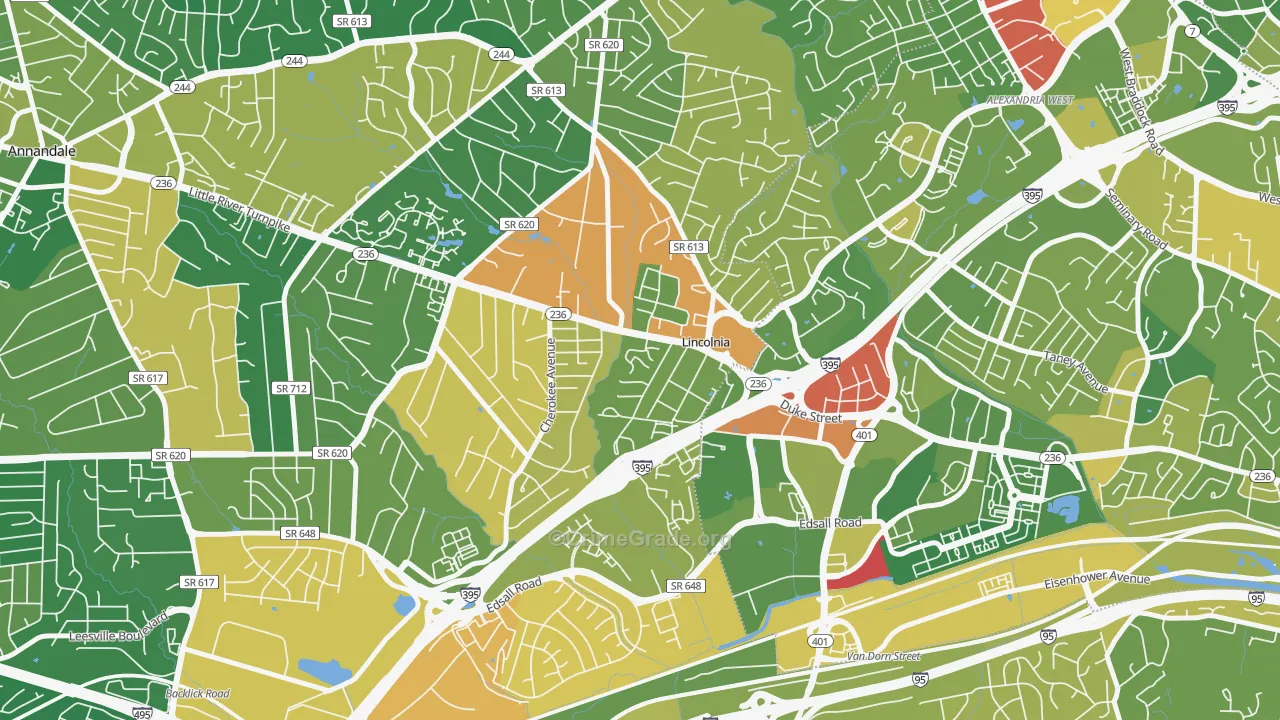 22312, VA Map of Drug-Related Crime Rates