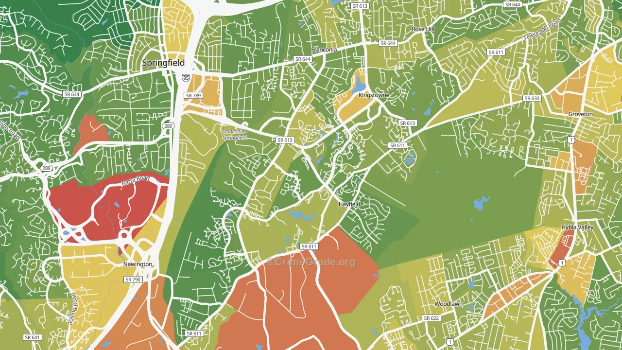 22315, VA Map of Drug-Related Crime Rates