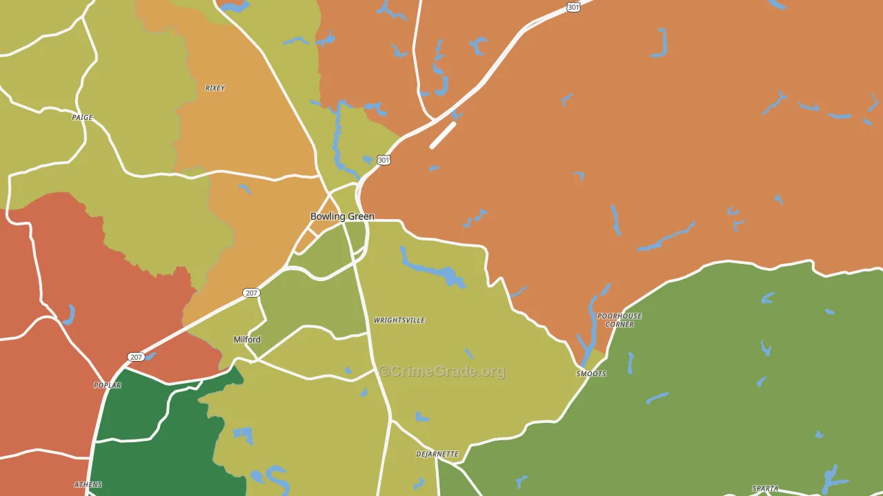22427, VA Map of Drug-Related Crime Rates