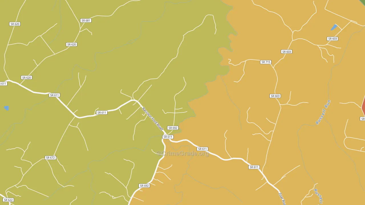 22433, VA Map of Drug-Related Crime Rates