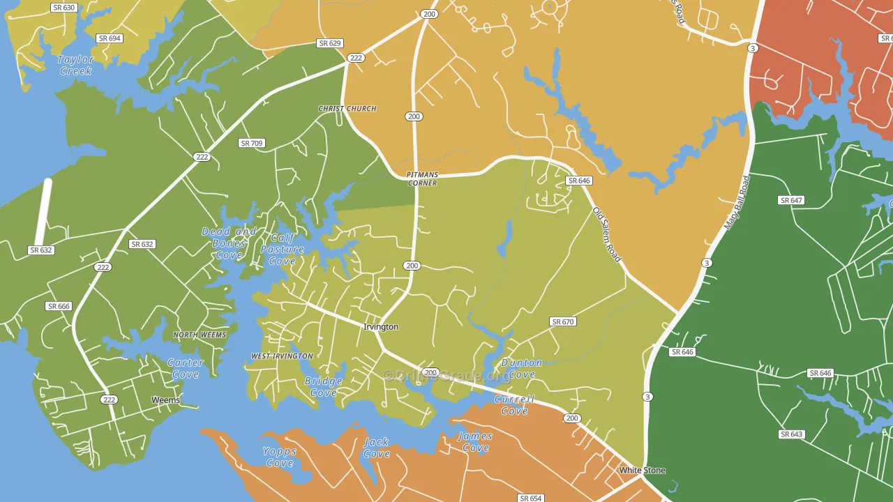 22480, VA Map of Drug-Related Crime Rates