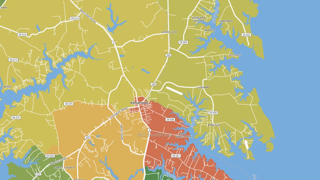 22482, VA Map of Drug-Related Crime Rates