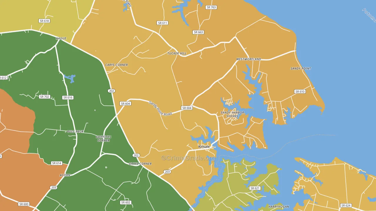 22488, VA Map of Drug-Related Crime Rates
