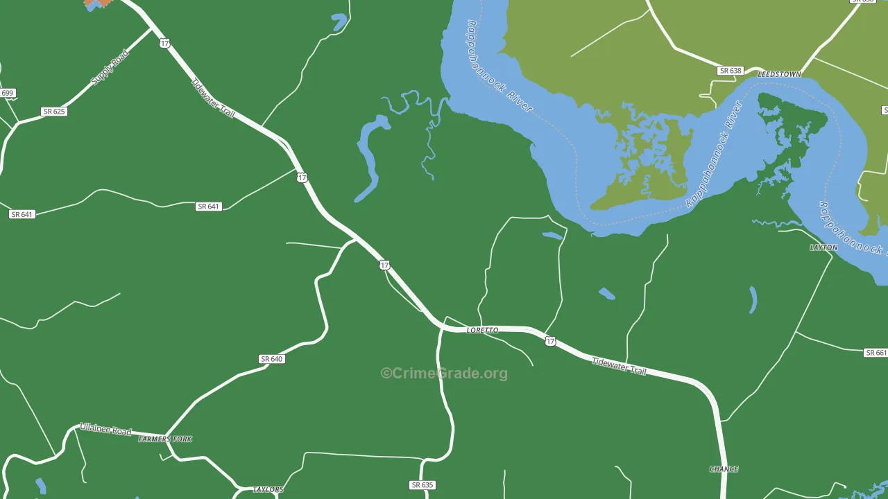 22509, VA Map of Drug-Related Crime Rates