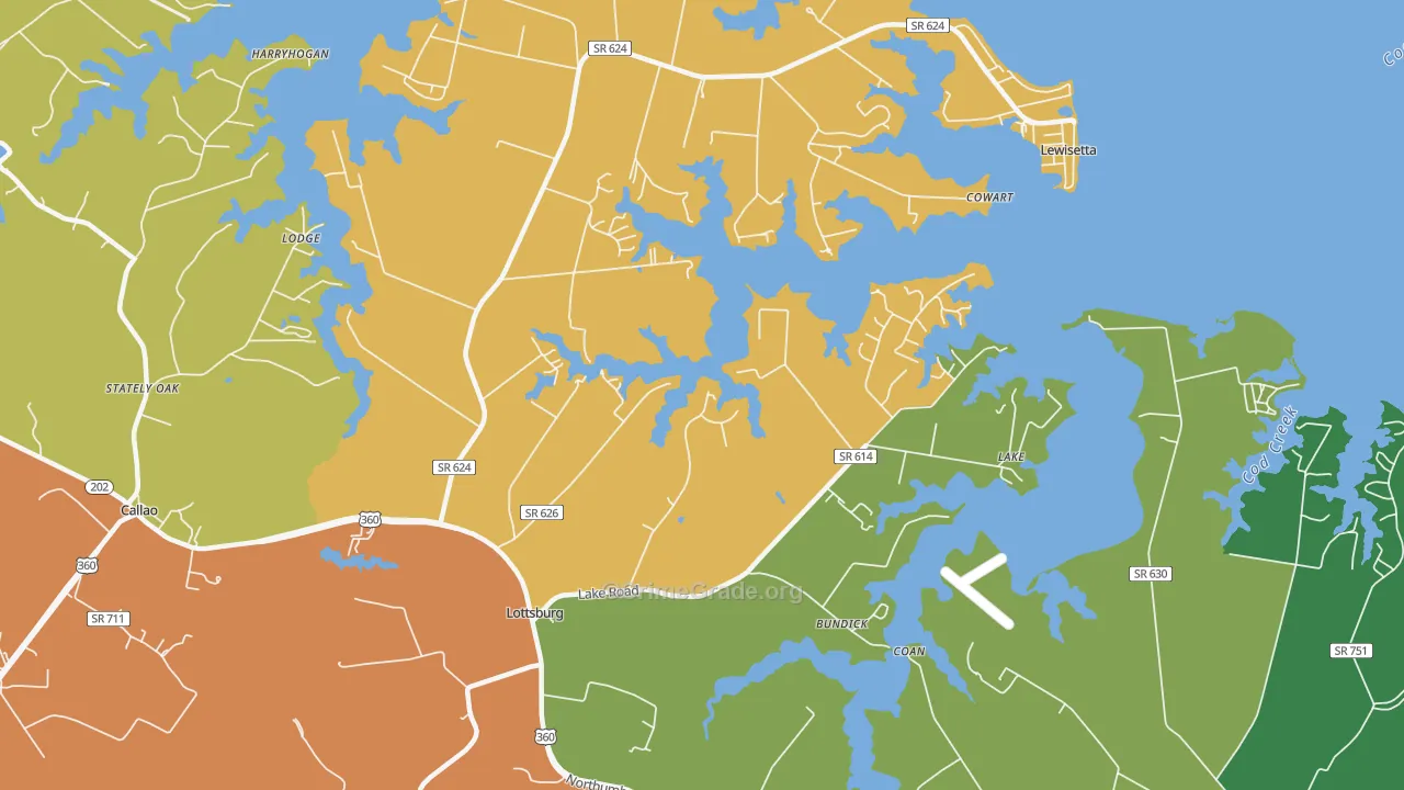 22511, VA Map of Drug-Related Crime Rates