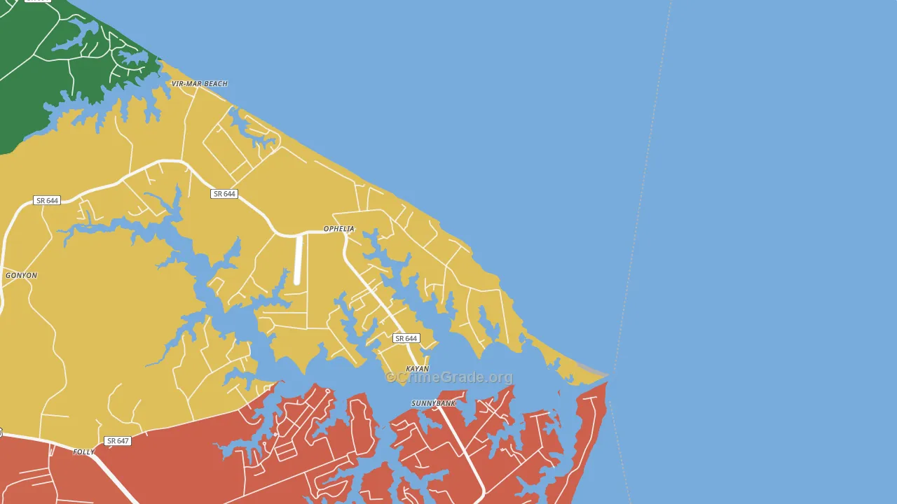 22530, VA Map of Drug-Related Crime Rates