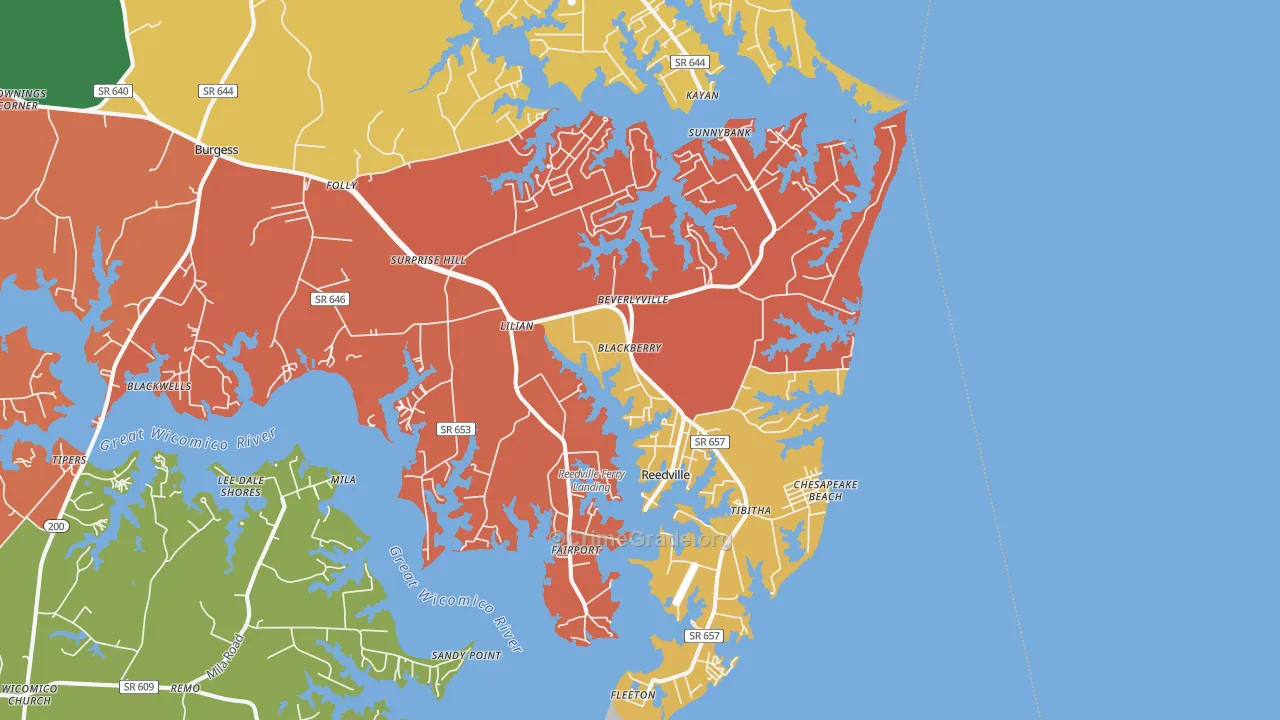 22539, VA Map of Drug-Related Crime Rates