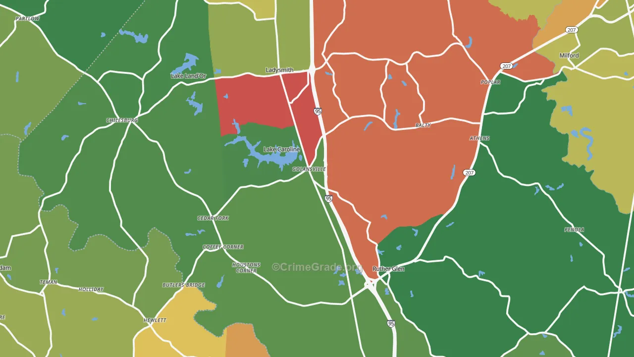 22546, VA Map of Drug-Related Crime Rates