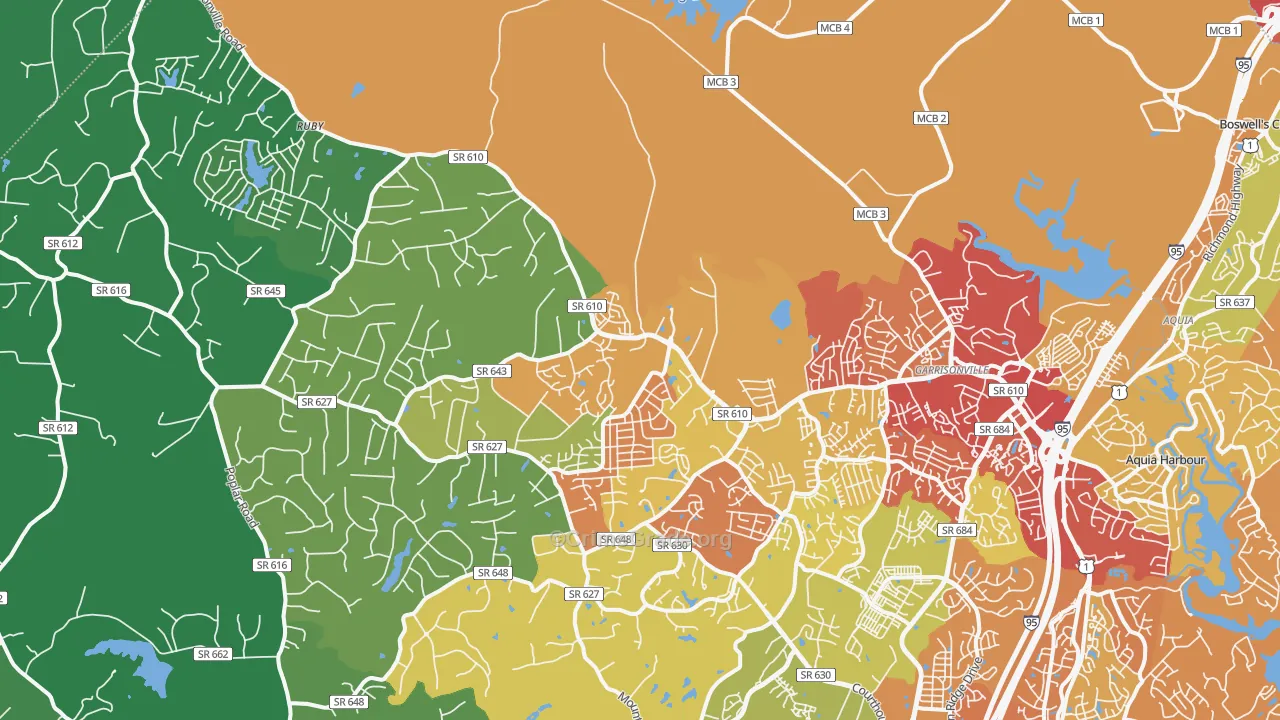 22556, VA Map of Drug-Related Crime Rates