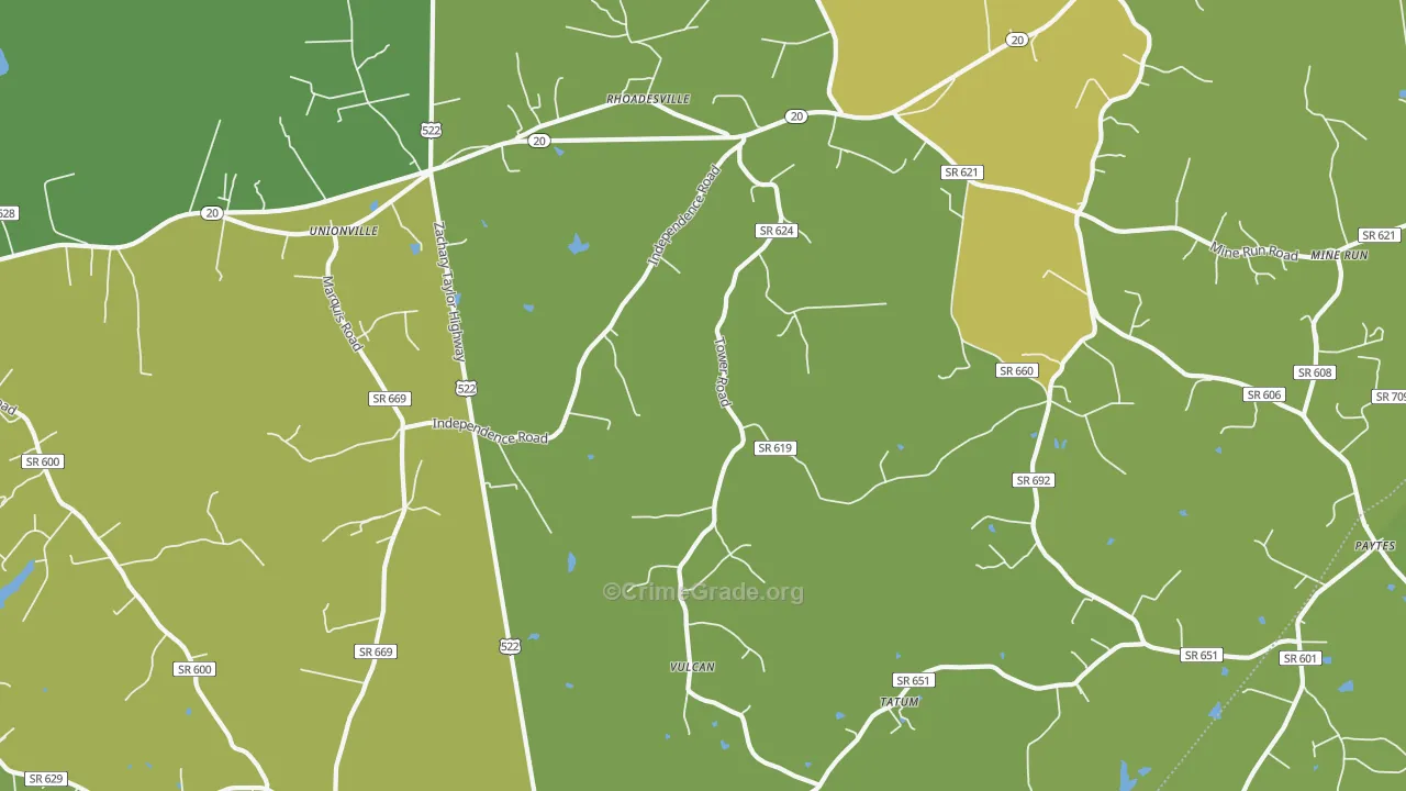 22567, VA Map of Drug-Related Crime Rates