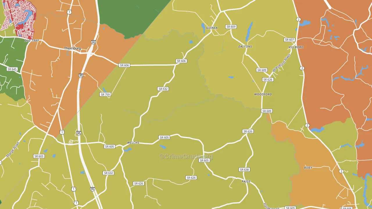 22580, VA Map of Drug-Related Crime Rates