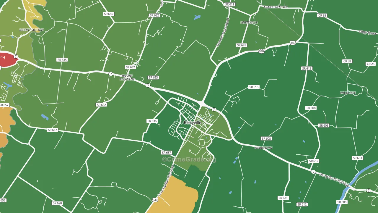 22611, VA Map of Drug-Related Crime Rates