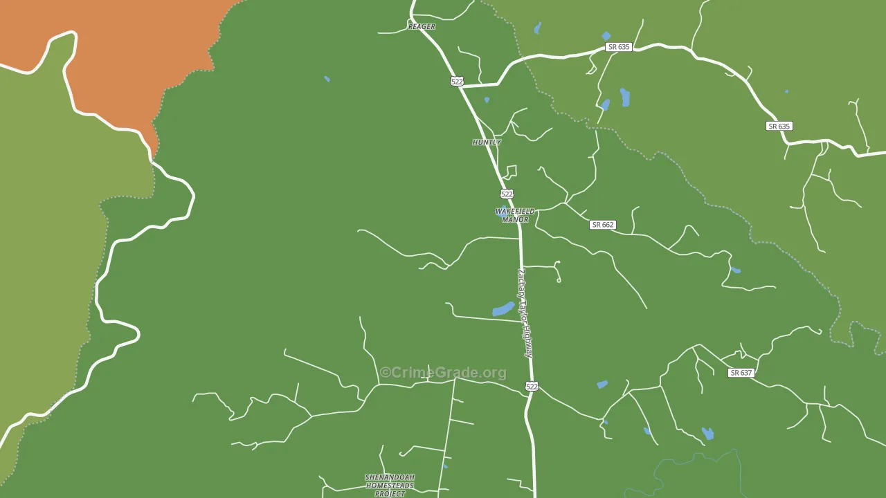 22640, VA Map of Drug-Related Crime Rates