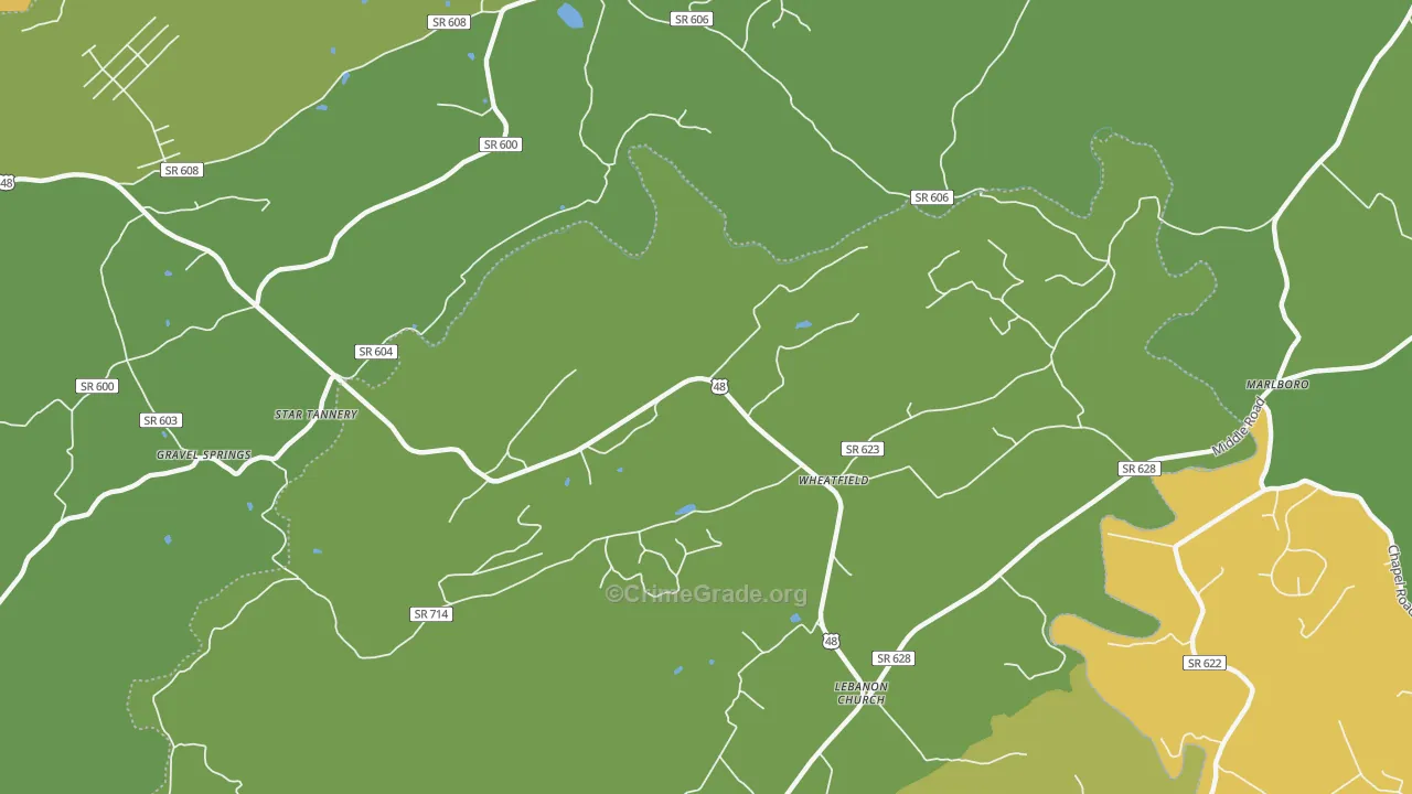 22641, VA Map of Drug-Related Crime Rates