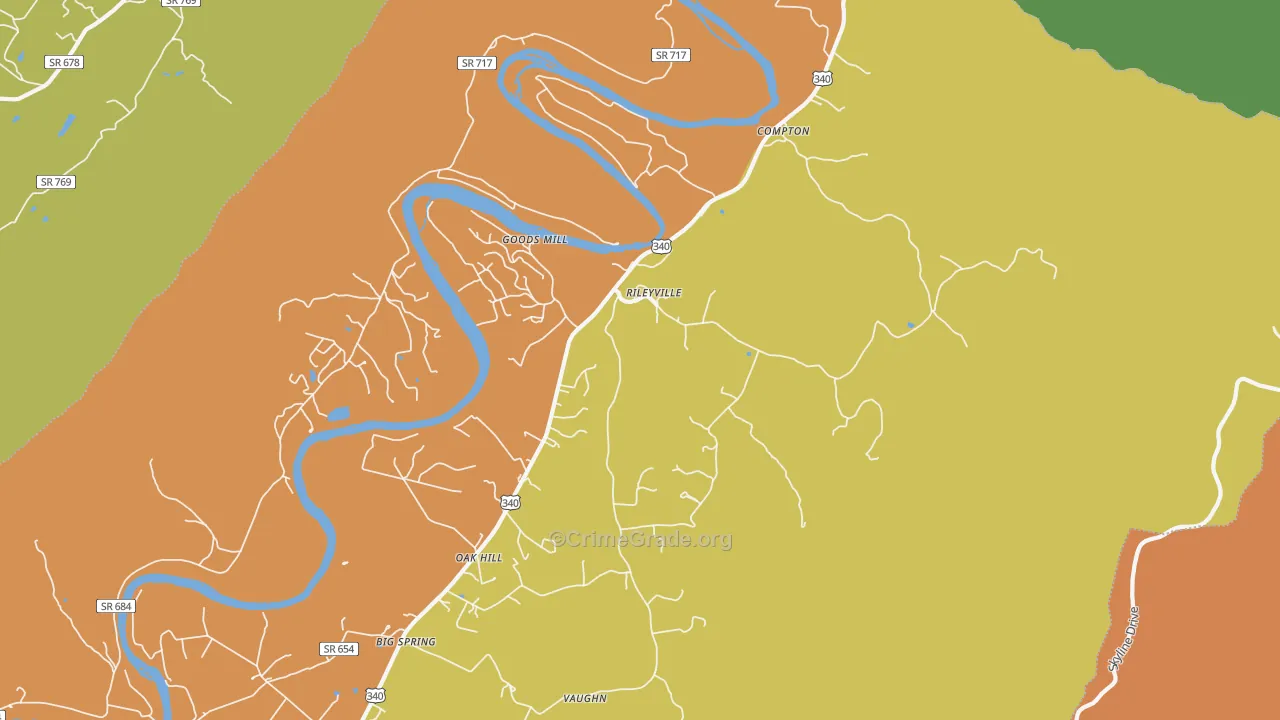 22650, VA Map of Drug-Related Crime Rates