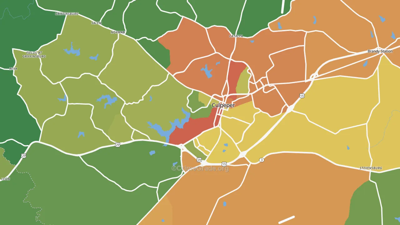 22701, VA Map of Drug-Related Crime Rates