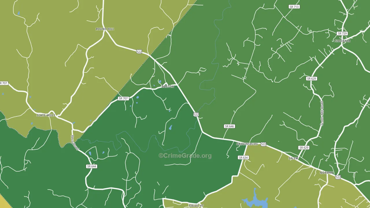 22713, VA Map of Drug-Related Crime Rates