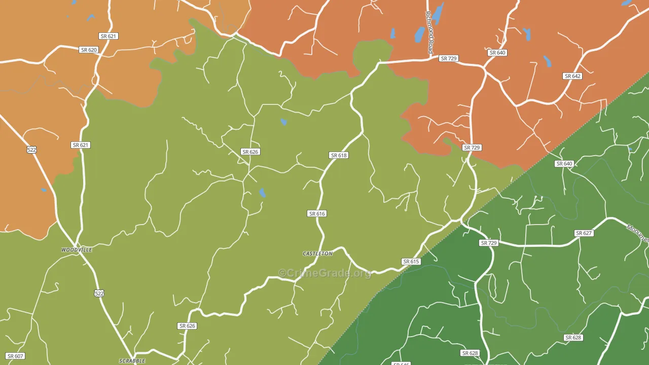 22716, VA Map of Drug-Related Crime Rates