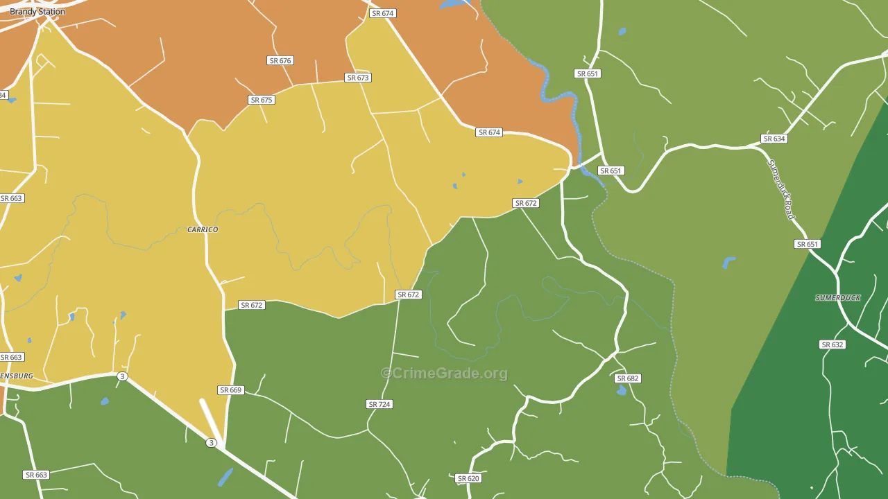 22718, VA Map of Drug-Related Crime Rates