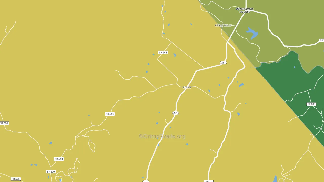 22719, VA Map of Drug-Related Crime Rates