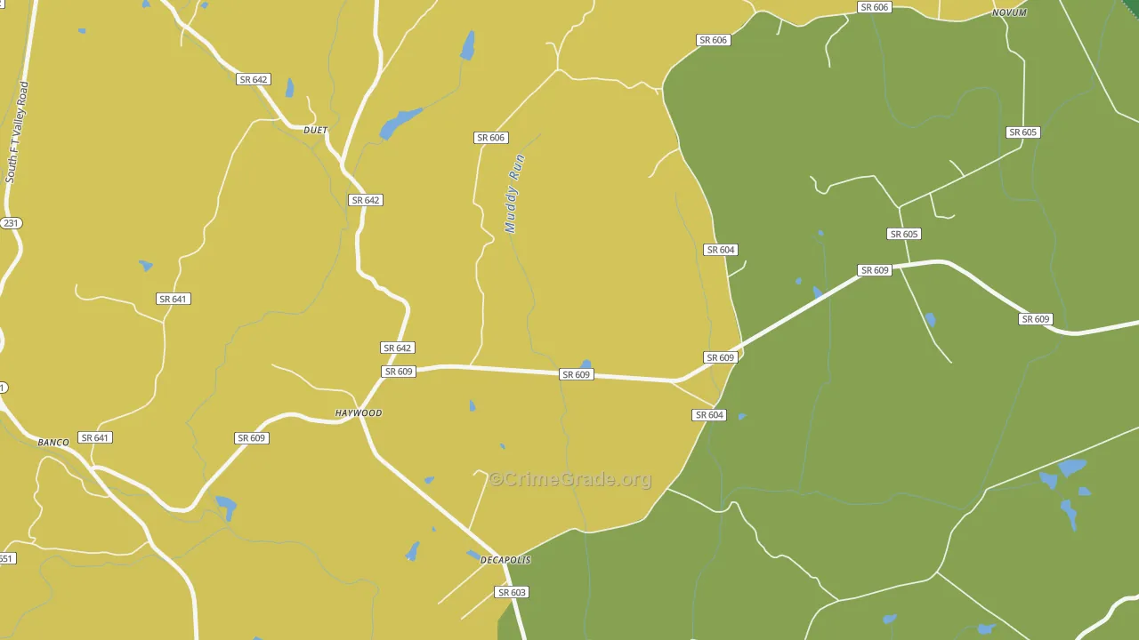 22722, VA Map of Drug-Related Crime Rates