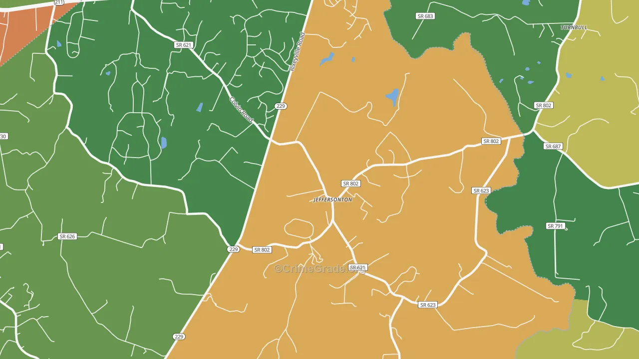 22724, VA Map of Drug-Related Crime Rates
