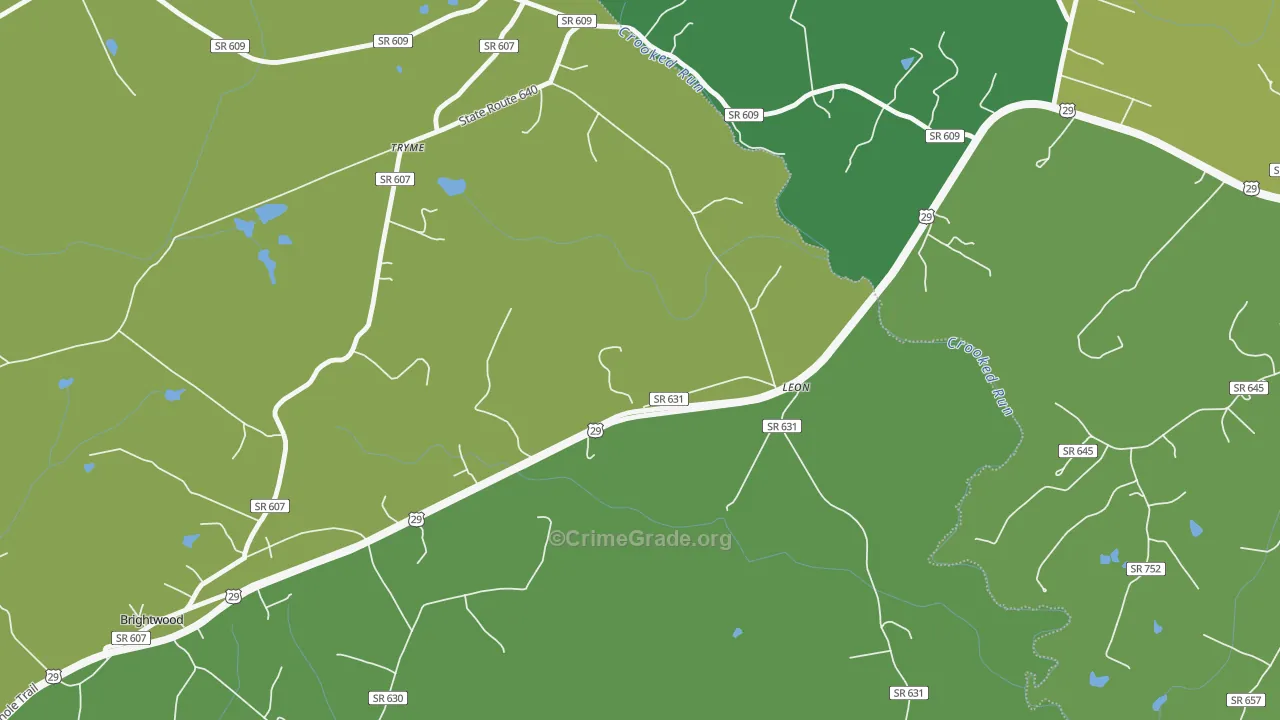 22725, VA Map of Drug-Related Crime Rates