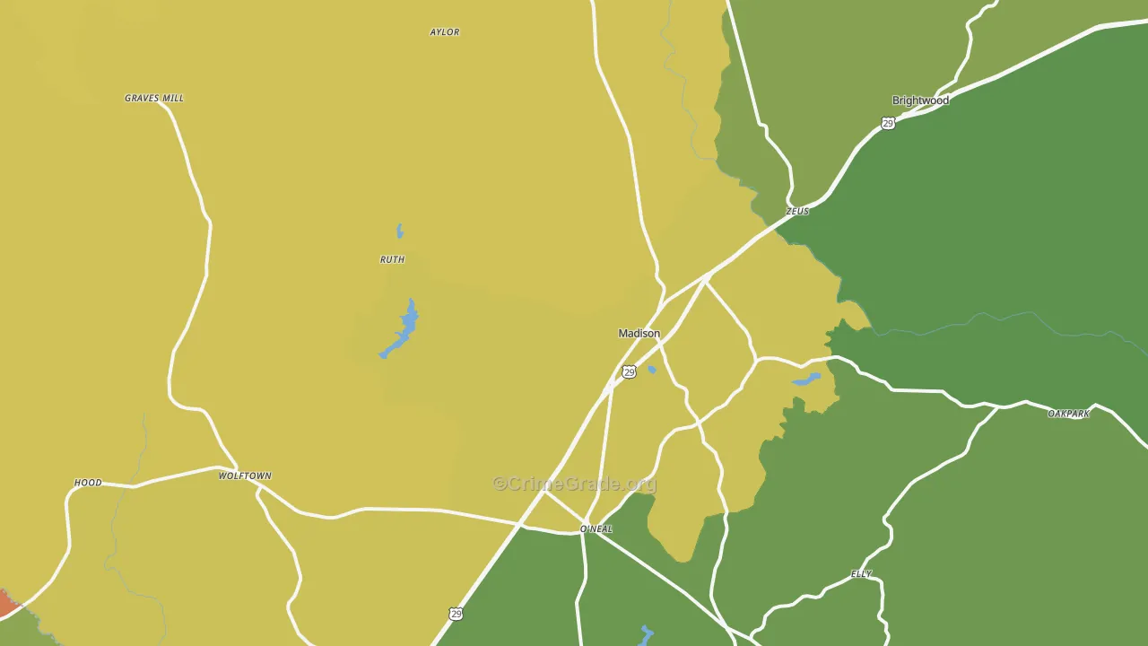 22727, VA Map of Drug-Related Crime Rates
