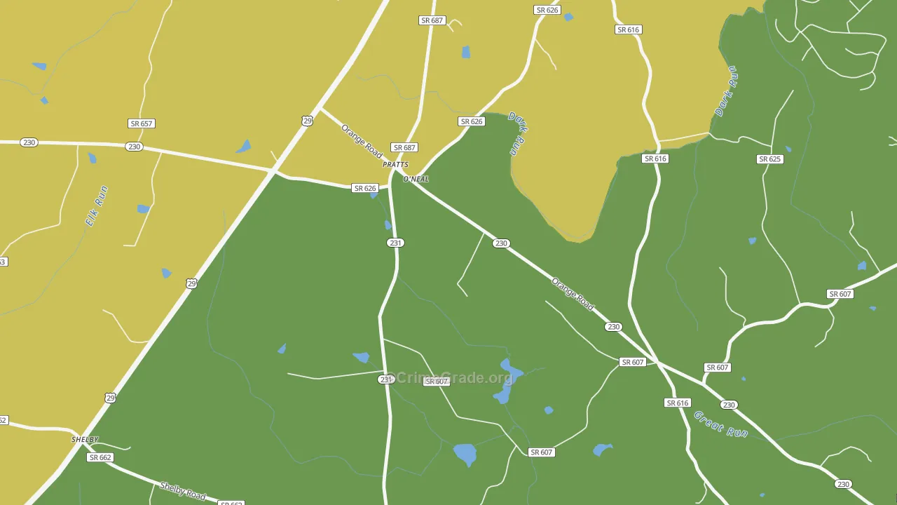 22731, VA Map of Drug-Related Crime Rates