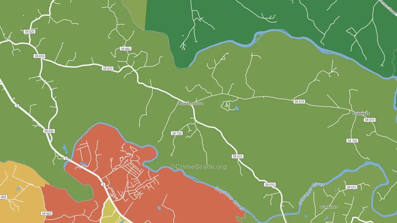 22736, VA Map of Drug-Related Crime Rates