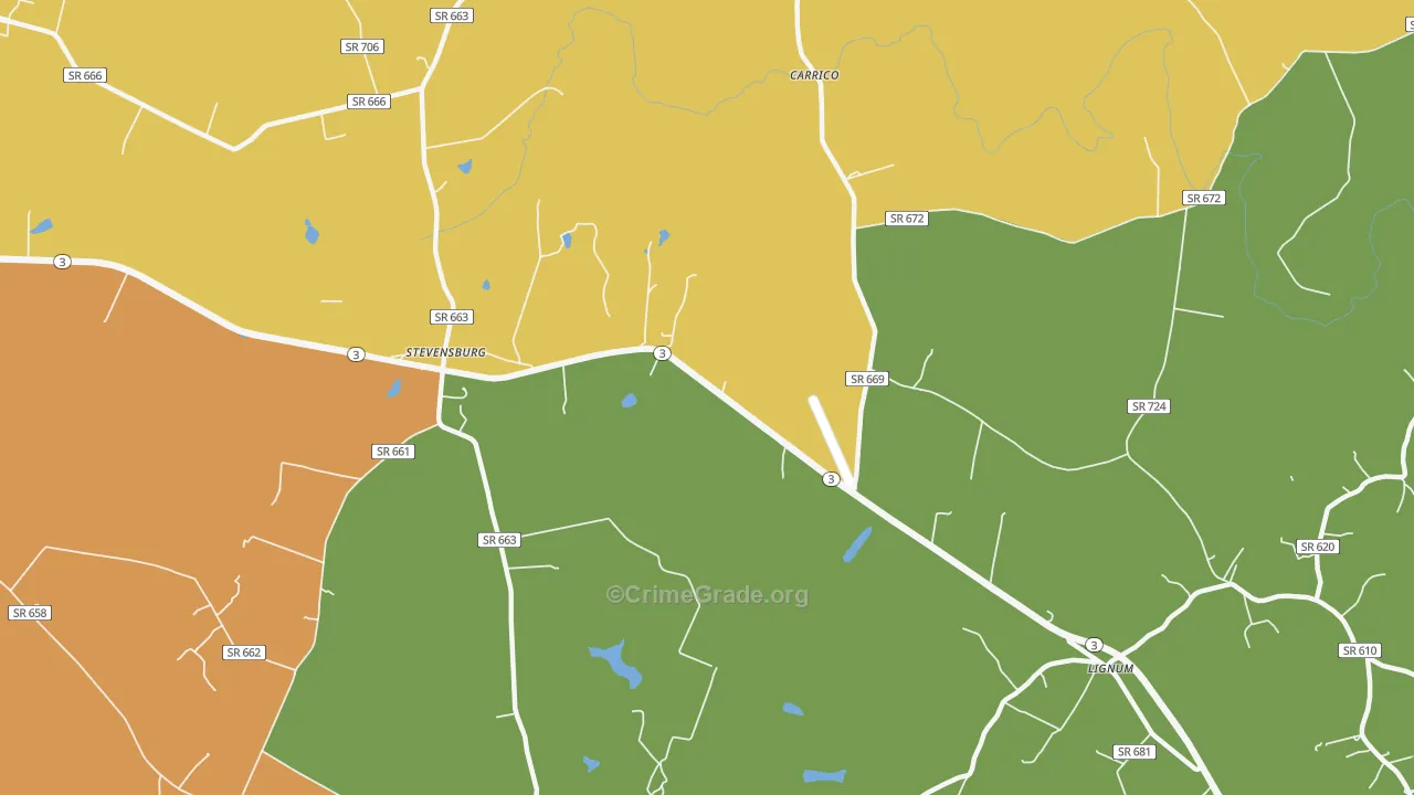 22741, VA Map of Drug-Related Crime Rates