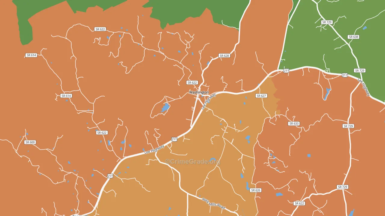 22747, VA Map of Drug-Related Crime Rates