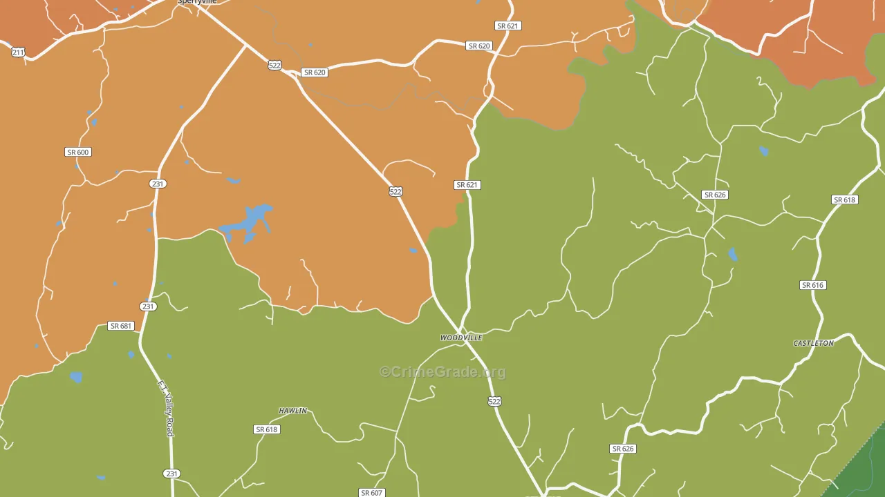 22749, VA Map of Drug-Related Crime Rates