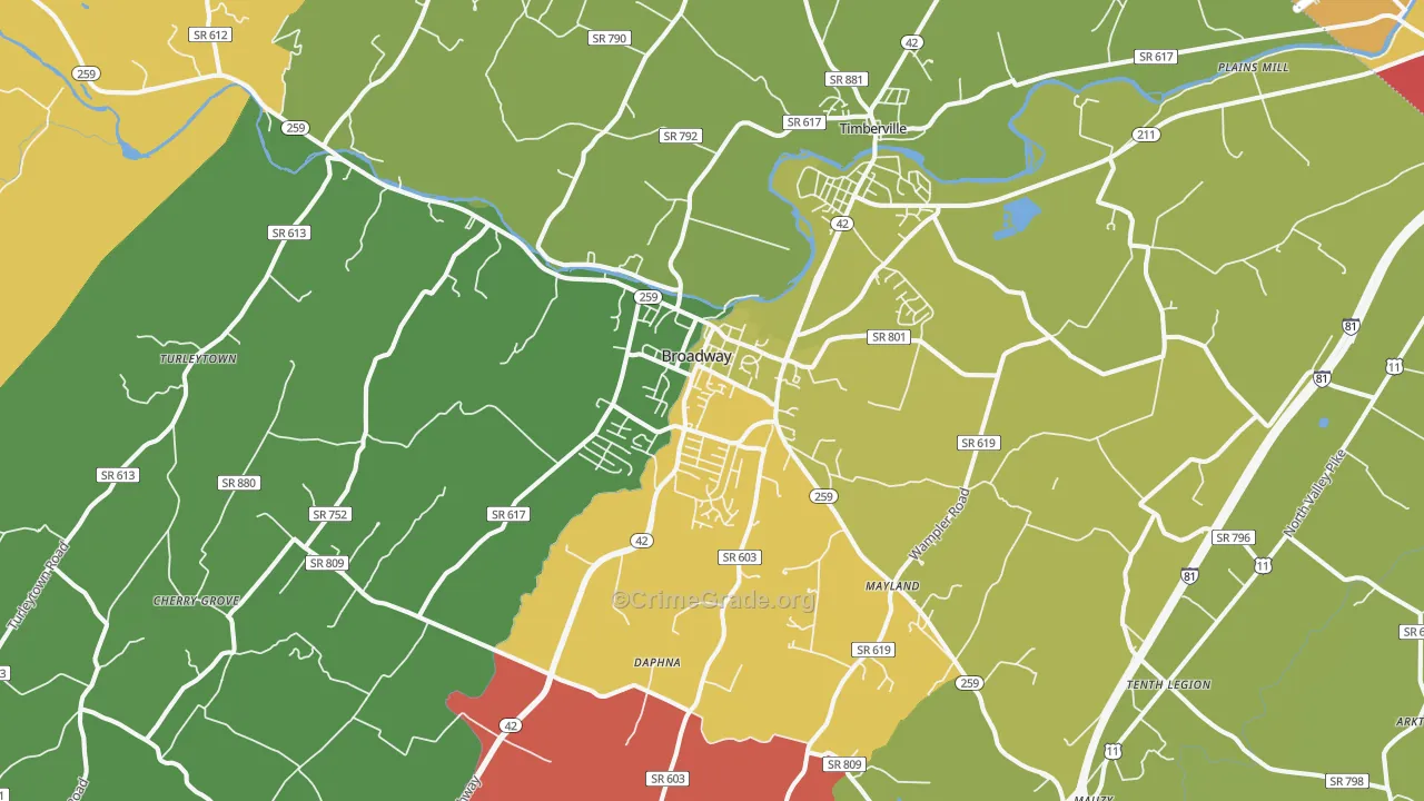 22815, VA Map of Drug-Related Crime Rates