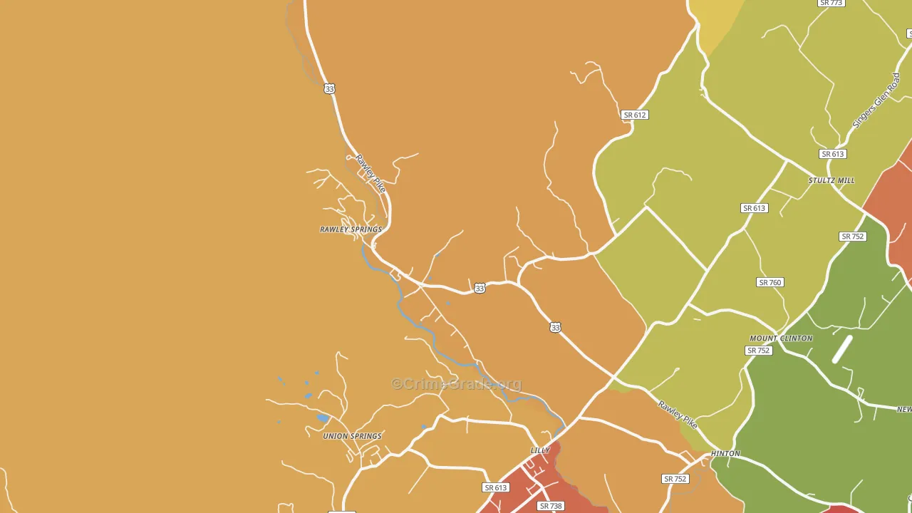 22831, VA Map of Drug-Related Crime Rates