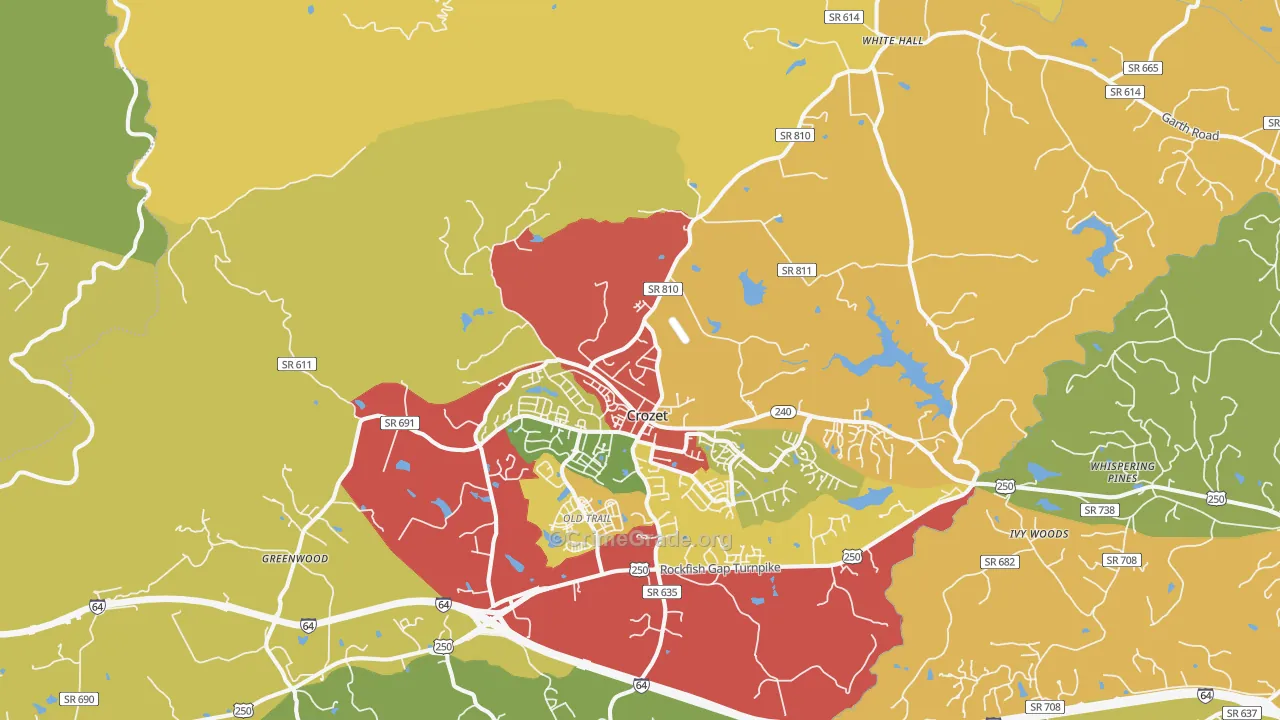 22932, VA Map of Drug-Related Crime Rates