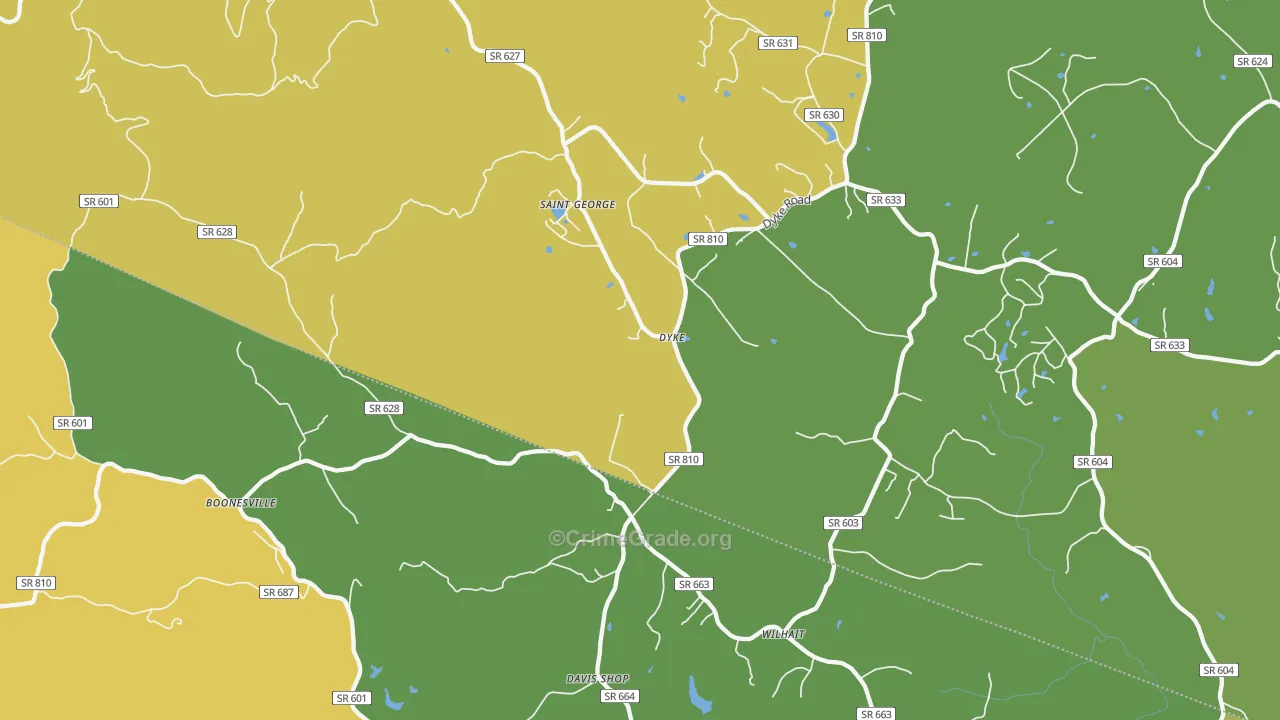 22935, VA Map of Drug-Related Crime Rates