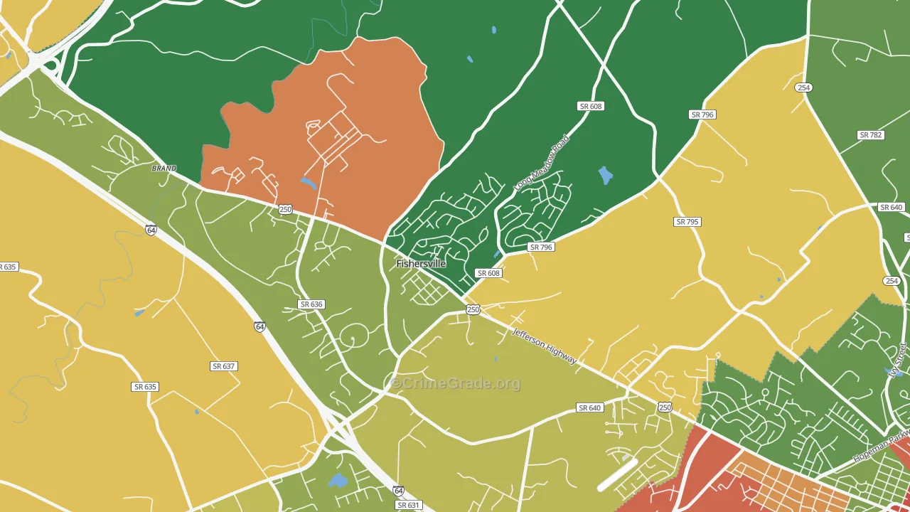 22939, VA Map of Drug-Related Crime Rates