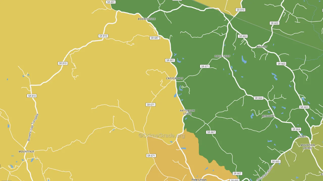 22940, VA Map of Drug-Related Crime Rates