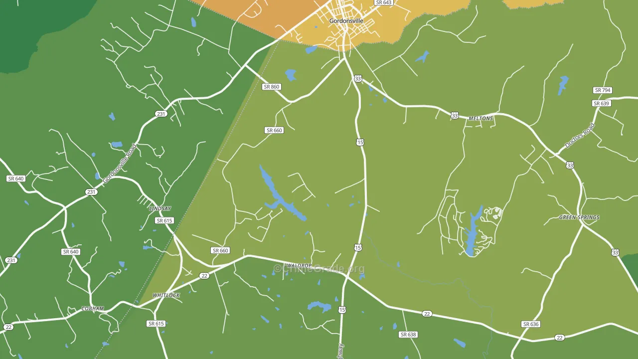 22942, VA Map of Drug-Related Crime Rates
