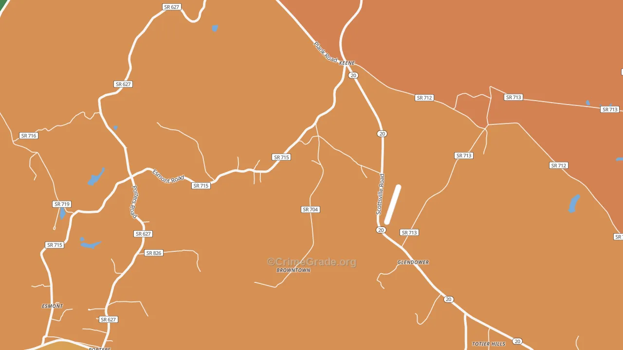 22946, VA Map of Drug-Related Crime Rates