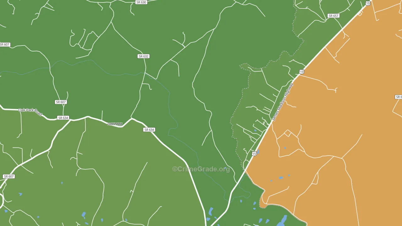 22948, VA Map of Drug-Related Crime Rates