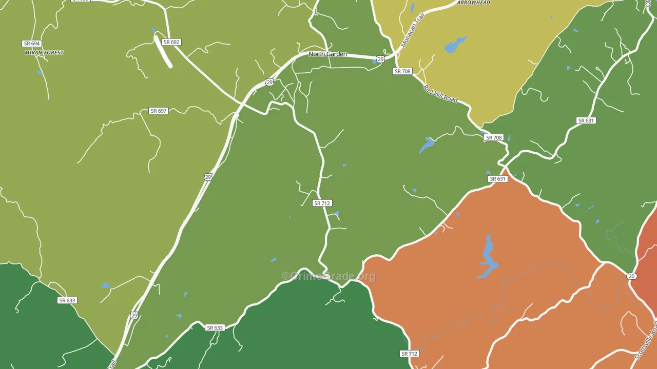 22959, VA Map of Drug-Related Crime Rates