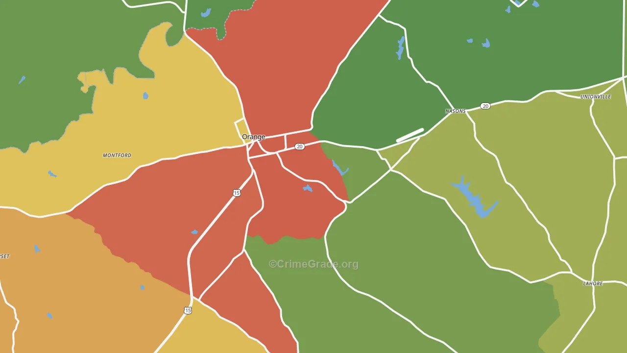 22960, VA Map of Drug-Related Crime Rates