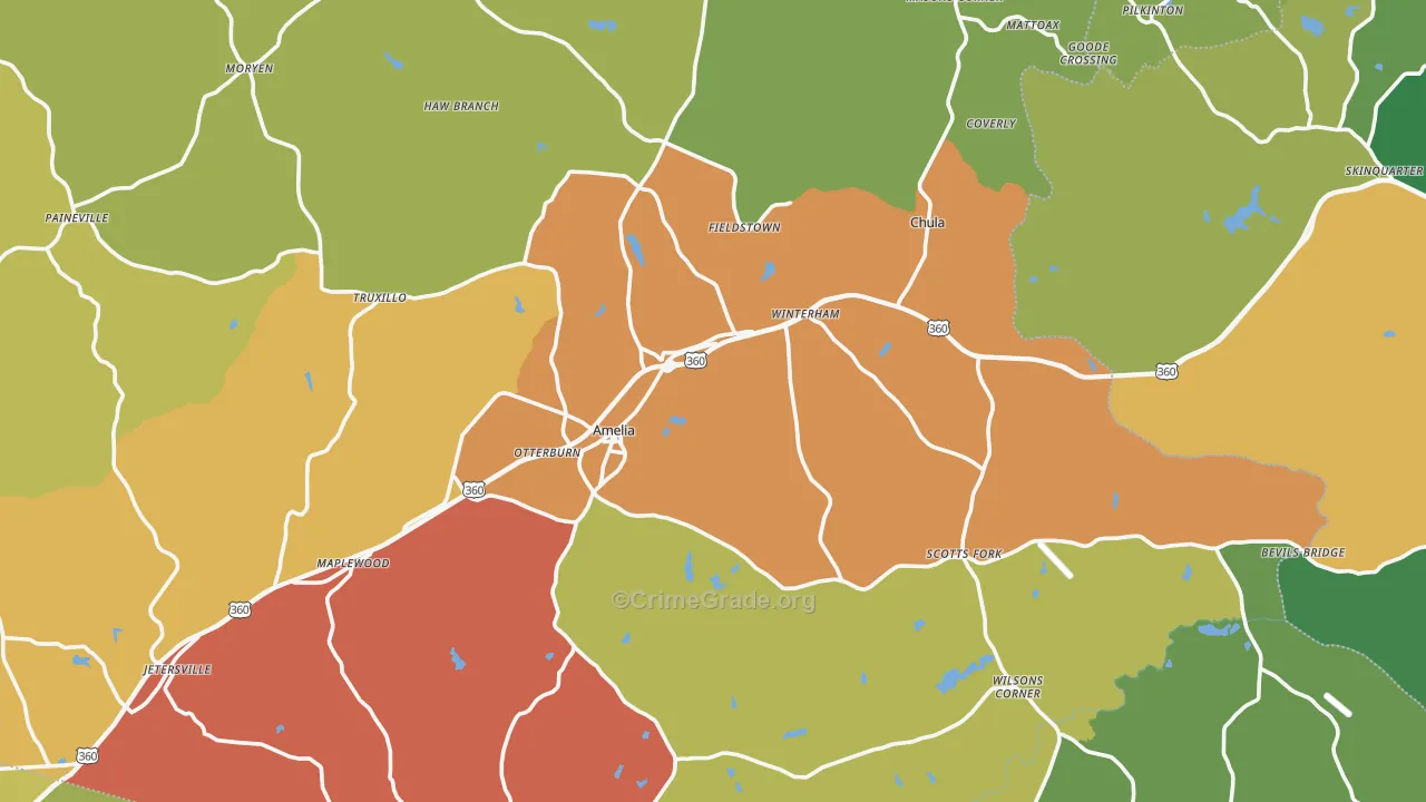 23002, VA Map of Drug-Related Crime Rates