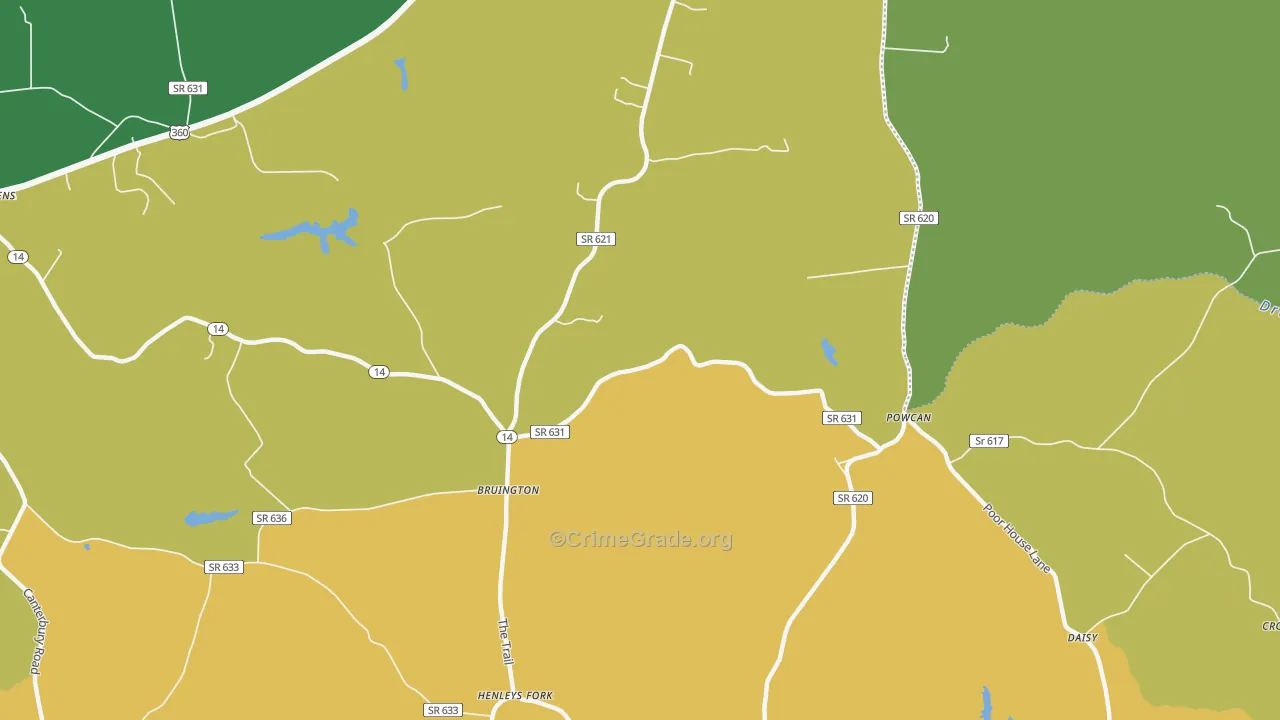 23023, VA Map of Drug-Related Crime Rates