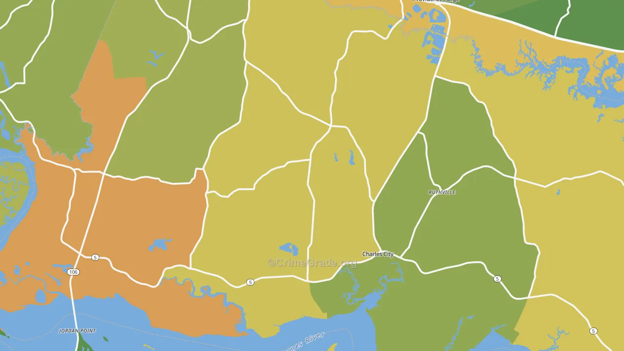 23030, VA Map of Drug-Related Crime Rates