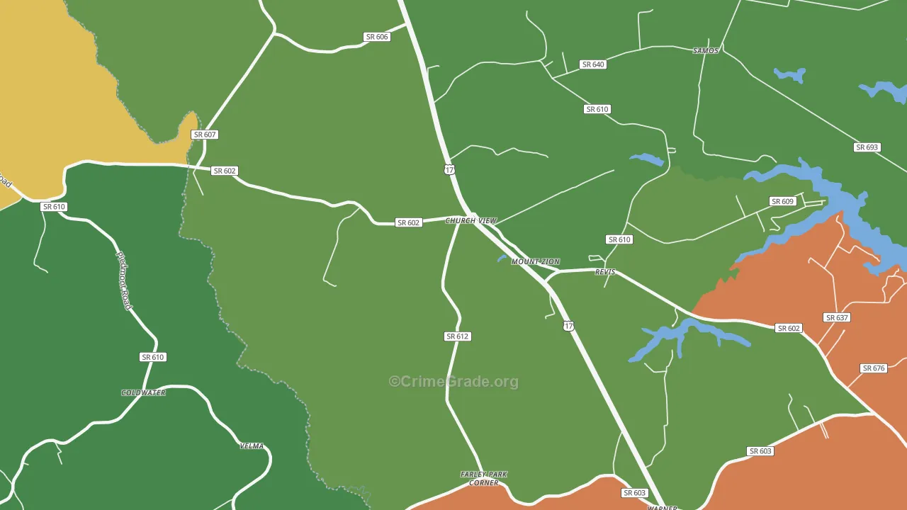 23032, VA Map of Drug-Related Crime Rates