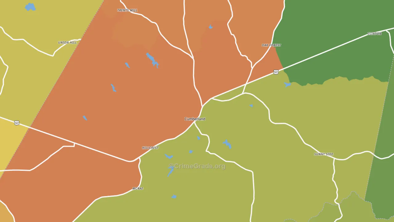 23040, VA Map of Drug-Related Crime Rates