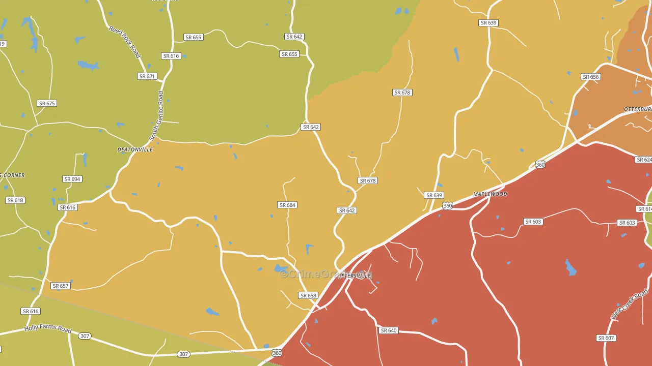 23083, VA Map of Drug-Related Crime Rates